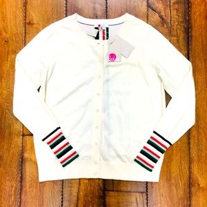 Boden striped cardigan sweater